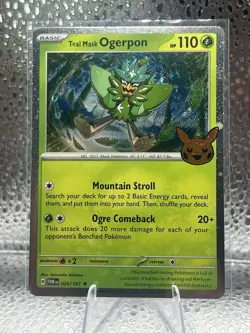Pokemon TCG Teal Mask Ogerpon Holo Card 024/167 Twilight Masquerade - Image 1