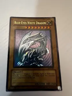 Yugioh Blue-Eyes White Dragon Ultra Rare Holo 1996 Yu-Gi-Oh! SDK-001 - Image 2