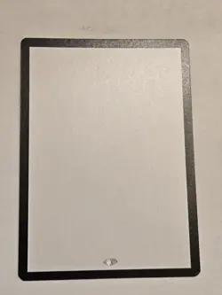 Blank Card Misprint with Rare Stamp Magic The Gathering - Image 1