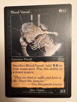 Blood Vassal MTG Urza's Saga Common LP Lightly Played Single Card - Image 1