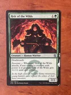 Heir of the Wilds MTG Magic the Gathering Card DMG Damaged KTK - Image 1