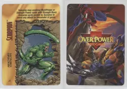 1997 Marvel Overpower Collectible Card Game - Classic Set Scorpion #JS 0c41 - Image 3