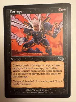 MTG Magic the Gathering Corrupt (124/356) Urza's Saga LP - Image 1