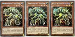 3 x BLAR-EN005 Weathering Soldier - Secret Rare 1st Edition Near Mint YuGiOh - Image 1