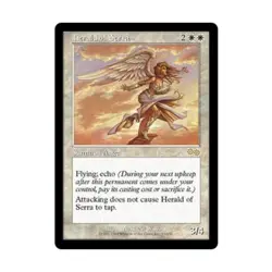 WOTC MtG Urza's Saga Herald of Serra (R) NM - Image 1