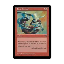 WOTC MtG Mirage Final Fortune (R) NM - Image 1