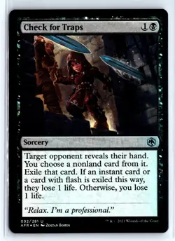 FOIL Check for Traps Adventures in Forgotten Realms - MTG Magic the Gatheri - Image 1