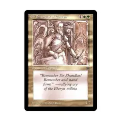 WOTC MtG Legends Sir Shandlar of Eberyn (U) NM - Image 1