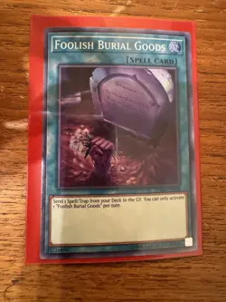 Foolish Burial Goods DASA-EN058 Super Rare Dark Saviors YuGiOh Card Unlimited - Image 1