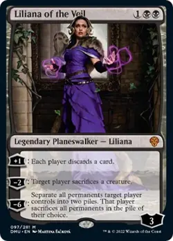 MTG English Liliana of the Veil NM Foil Dominaria United - Image 1