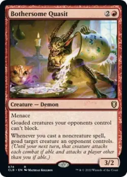 MTG English Bothersome Quasit NM Normal - Image 1
