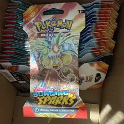 Pokemon SV08 Surging Sparks SLEEVED BOOSTER PACK - New Sealed (random pack art) - Image 1