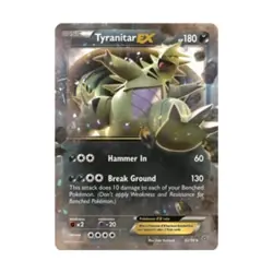 Pokemon XY - Ancient Origins Tyranitar EX (UR) #42 (Holo) NM - Image 1