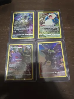 Pokemon TCG Trainer Gallery Lot of 4 Mew Gengar Snorlax Zekrom - Image 1