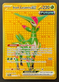 Pokemon TCG Iron Leaves EX 213/162 Sv05: Temporal Forces Holo - Image 1