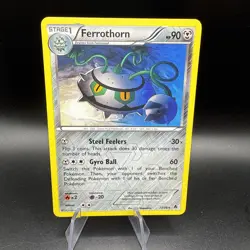 Pokemon TCG Ferrothorn B&W Emerging Powers 72/98 Reverse Holo Rare Played MP-LP - Image 1