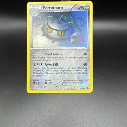 Pokemon TCG Ferrothorn B&W Emerging Powers 72/98 Reverse Holo Rare Played MP-LP - Image 2