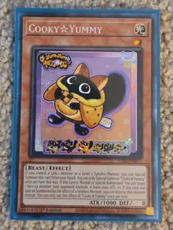 Yugioh! Cooky☆Yummy *COLLECTOR'S RARE* Justice Hunters JUSH-EN017 In Hand NM - Image 1