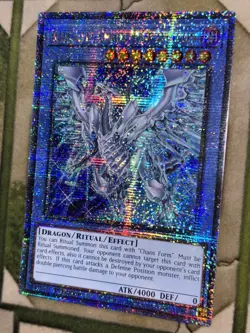YuGiOh BLUE EYES CHAOS MAX DRAGON Quarter Century Secret Rare RA04 -EN051 - Image 1