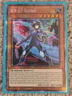 Yugioh! K9-17 Izuna *STARLIGHT* Justice Hunters JUSH-EN031 In Hand - Image 1