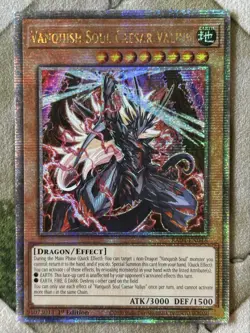 YuGiOh VANQUISH SOUL CAESAR VALIUS Quarter Century Secret Rare RA04 EN046 - Image 2