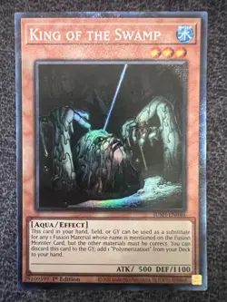 Yugioh King of the Swamp JUSH-EN046 Collector's Rare 1st Edition NM - Image 1