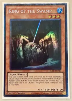 Yugioh King of the Swamp JUSH-EN046 Collector's Rare 1st Edition NM - Image 1