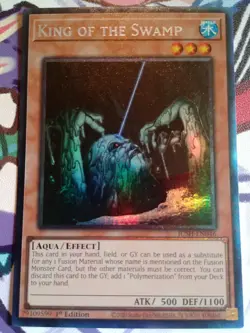 Yugioh King of the Swamp JUSH-EN046 Collector's Rare 1st Edition NM - Image 1