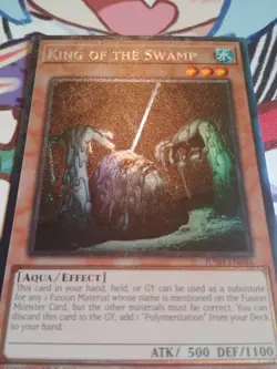 Yugioh King of the Swamp JUSH-EN046 Collector's Rare 1st Edition NM - Image 2