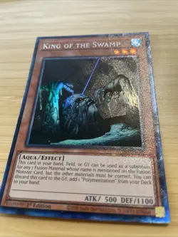 Yugioh King of the Swamp JUSH-EN046 Collector's Rare 1st Edition NM - Image 3