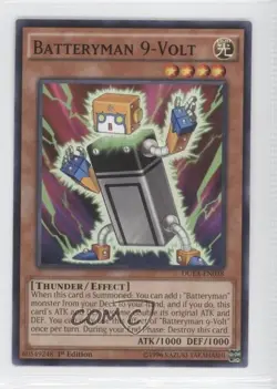 Batteryman 9-Volt 1st Ed. YuGiOh Duelist Alliance #DUEA-EN038 0a2 - Image 1