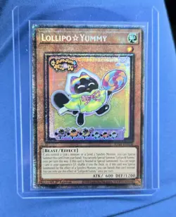 Yugioh Lollipo☆Yummy JUSH-EN018 Starlight Rare 1st Edition NM - Image 1