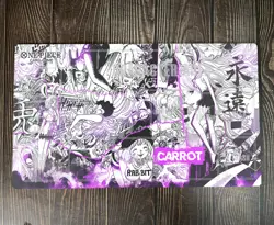 O-P OPCG TCG CCG Play Pad Carrot Duel Playmat Trading Card Game Mat Free Bag - Image 1