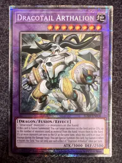 Yugioh Dracotail Arthalion JUSH-EN006 Starlight Rare 1st Edition NM - Image 1