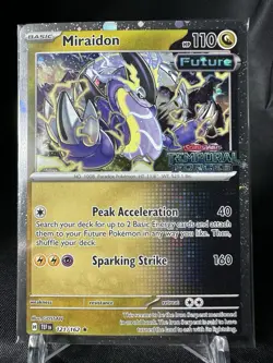 Pokemon TCG Miraidon 121/162 Sealed Temporal Forces Stamped Best Buy Promo Card - Image 1