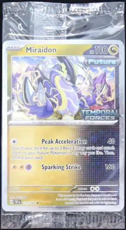 Pokemon TCG Miraidon 121/162 Sealed Temporal Forces Stamped Best Buy Promo Card - Image 1
