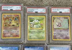 Pokemon Graded Card Lot 16 PSA CGC Charizard 1999 Unlimited Bulbasaur Espeon - Image 4