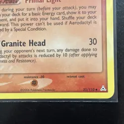 AERODACTYL Non Holo 35/110 UNCOMMON EX Holon Phantoms 2006 Pokemon Card LP/MP - Image 2