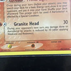 AERODACTYL Non Holo 35/110 UNCOMMON EX Holon Phantoms 2006 Pokemon Card LP/MP - Image 3