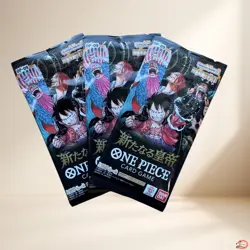 One Piece Card Game Booster Pack 3-Pack Set - A New Emperor (OP-09) - Image 1