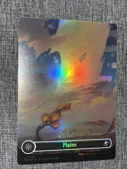 L 0262 Plains FOIL BORDERLESS Full Art Land Edge of Eternities EOE MTG Card - Image 1