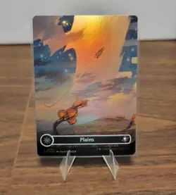 L 0262 Plains FOIL BORDERLESS Full Art Land Edge of Eternities EOE MTG Card - Image 1