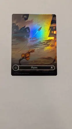 L 0262 Plains FOIL BORDERLESS Full Art Land Edge of Eternities EOE MTG Card - Image 1