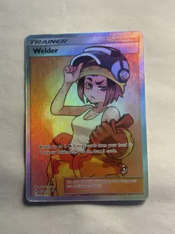 2019 Pokemon Card Trainer Welder 214/214 Unbroken Bonds Full Art Ultra Rare - Image 1