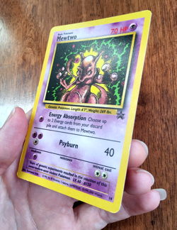 Pokemon TCG Mewtwo WOTC Black Star promo card 14/53 2000 LP - Image 4