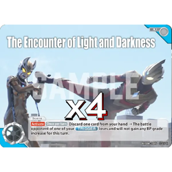 4X The Encounter of Light and Darkness BP04-105 U Ultraman Card Game - Image 1