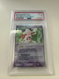 Pokemon Mr. Mime EX Holo Card 110/112 FireRed LeafGreen - Image 1