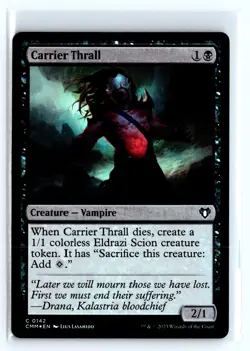 FOIL Carrier Thrall Commander Masters Common - MTG Magic the Gathering Card - Image 1