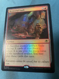 Memorial Vault - FOIL - MTG - Edge Of Eternities - Image 1