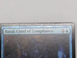 Baral Chief of Compliance Aether Revolt FOIL Magic MTG CRIMPED misprint error - Image 4